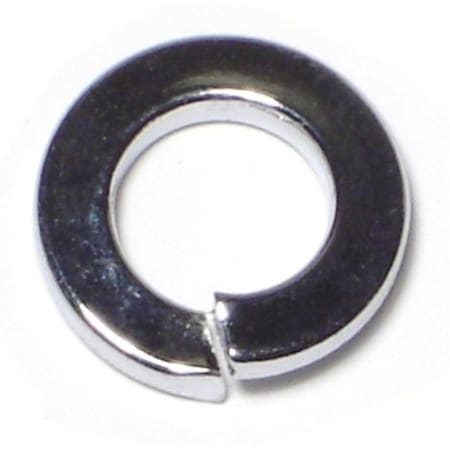 Midwest Fastener Split Lock Washer, For Screw Size 3/8 in Steel, Chrome Plated Finish, 10 PK 74368